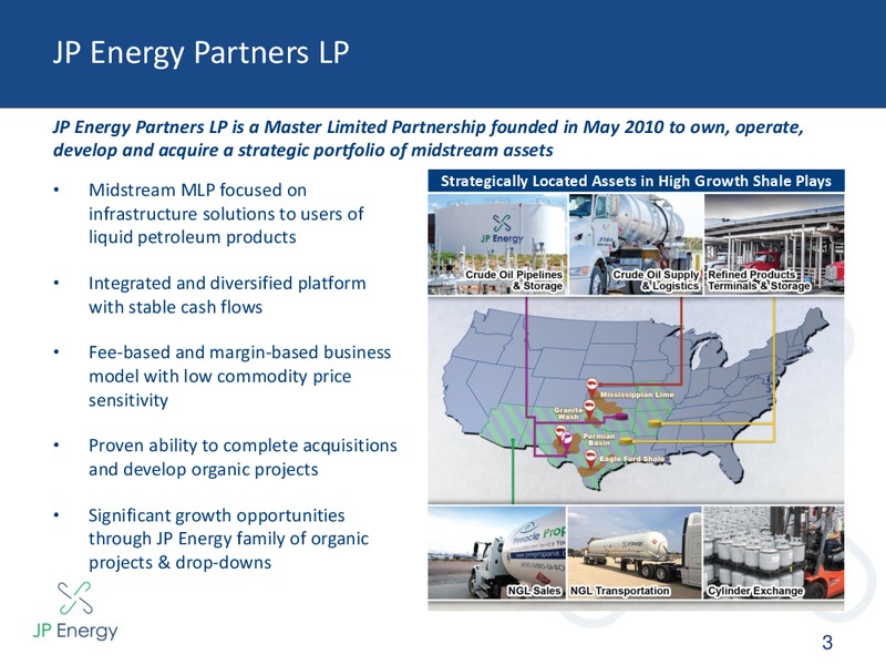 INVESTOR PRESENTATION – JP Energy Partners LP – slide 2