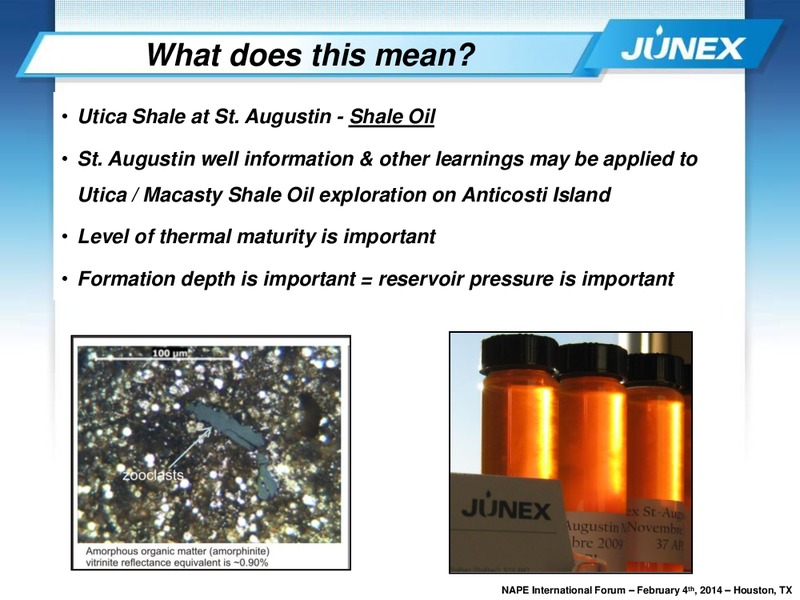 NAPE International Forum – Junex Inc. – slide 12