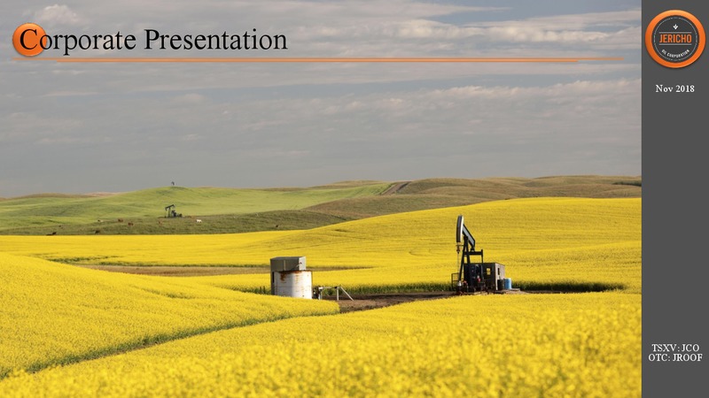 November 2018 Corporate Presentation – Jericho Oil Corp – slide 1