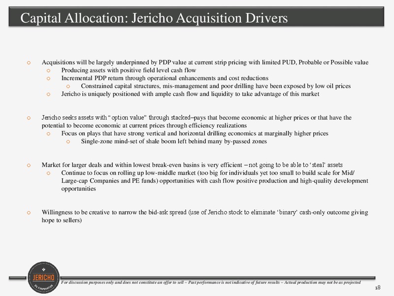 September 2016 Corporate Presentation – Jericho Oil Corp – slide 17