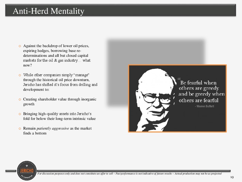 September 2016 Corporate Presentation – Jericho Oil Corp – slide 18