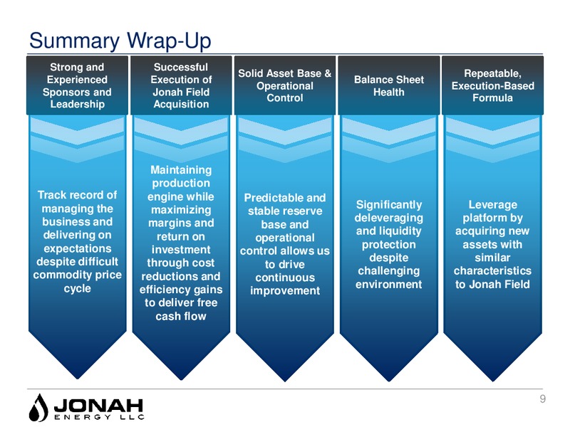 Enercom The Oil Gas Conference 2016 – Jonah Energy Llc – slide 9