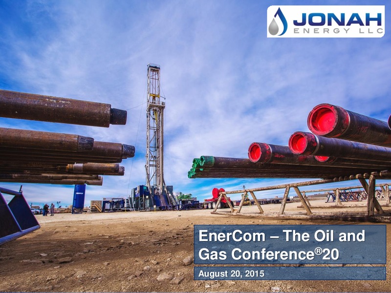 Enercom Conference 2015 – Jonah Energy Llc – slide 1