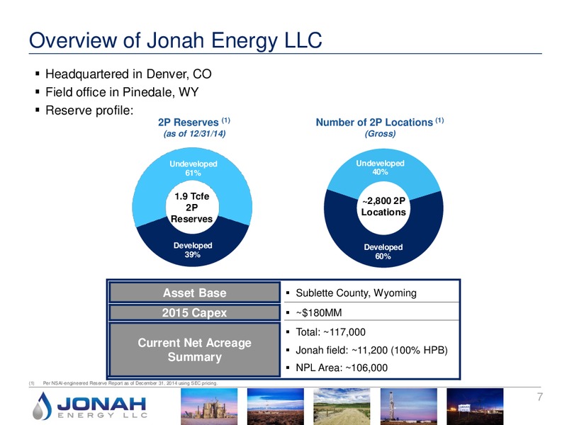 Enercom Conference 2015 – Jonah Energy Llc – slide 7