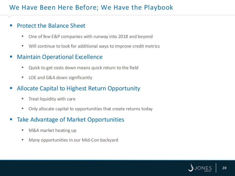 IPAA's OGIS New York – Jones Energy Inc. – slide 19