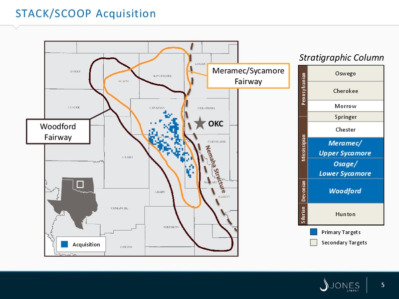 STACK SCOOP Acquisition – Jones Energy Inc. – slide 4