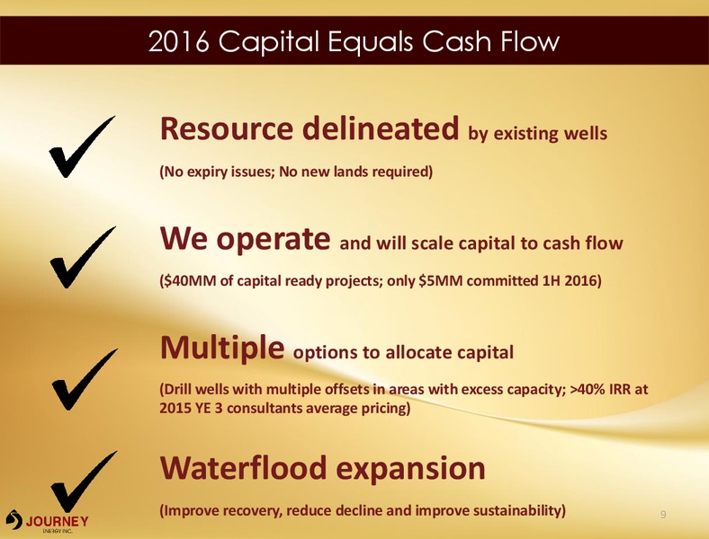 Corporate Presentation March 2016 – Journey Energy Inc – slide 6