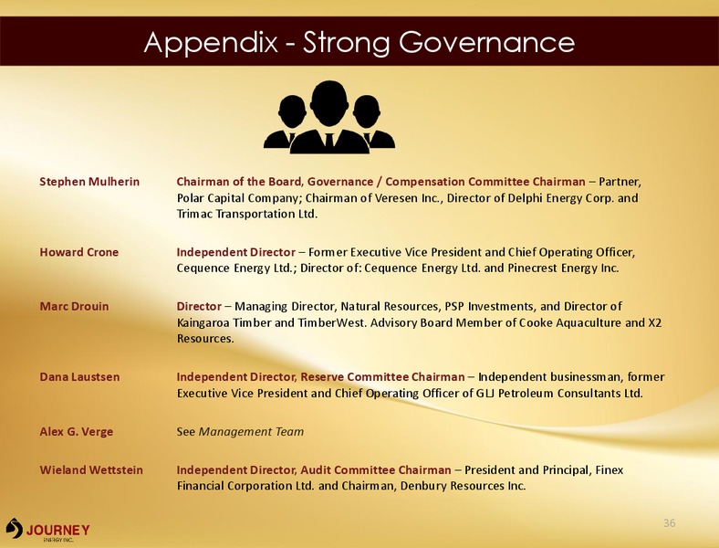 Corporate Presentation March 2016 – Journey Energy Inc – slide 33