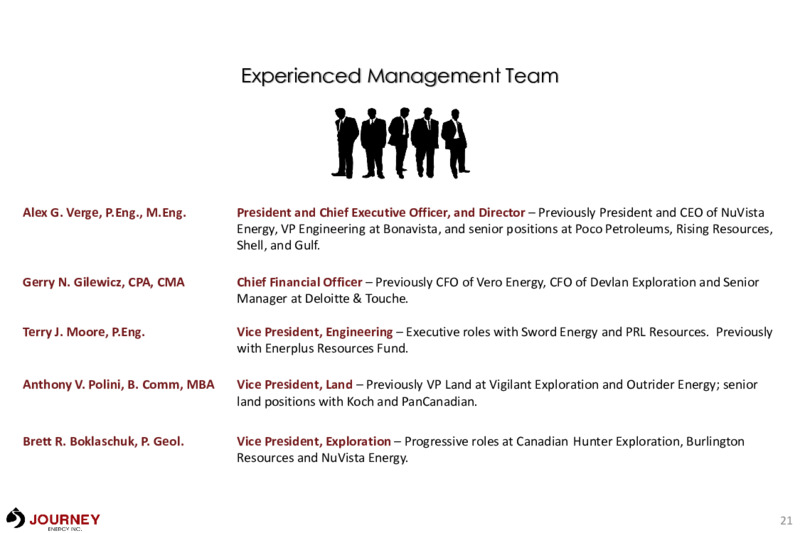 May 2021 Corporate Presentation – Journey Energy Inc – slide 18