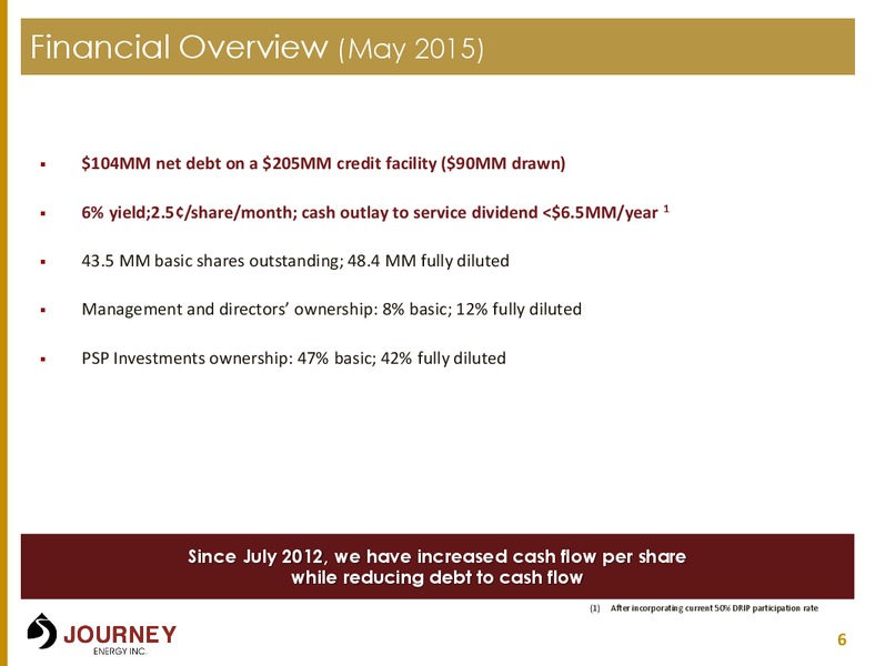MAY 2015 CORPORATE PRESENTATION – Journey Energy Inc – slide 3