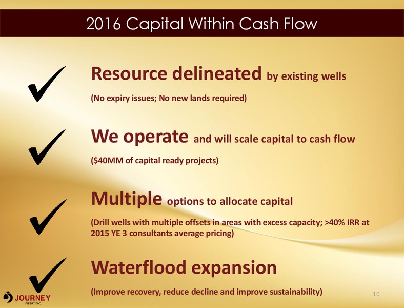 August 2016 Corporate Presentation – Journey Energy Inc – slide 8