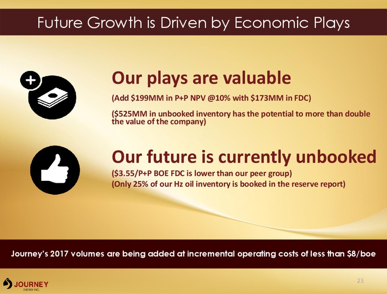 November 2016 Corporate Presentation – Journey Energy Inc – slide 21