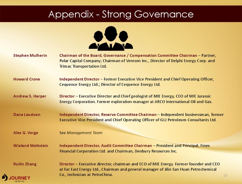 November 2016 Corporate Presentation – Journey Energy Inc – slide 33