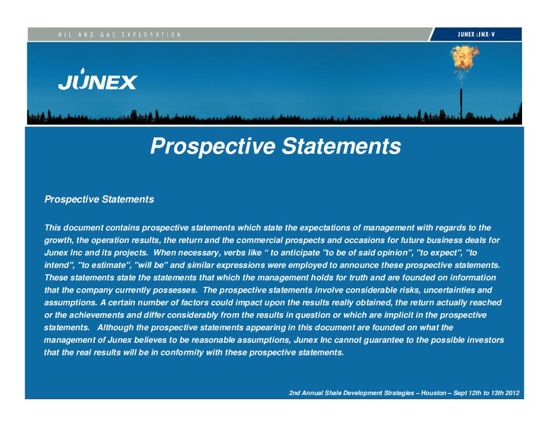 INVESTOR PRESENTATION – Junex Inc. – slide 2