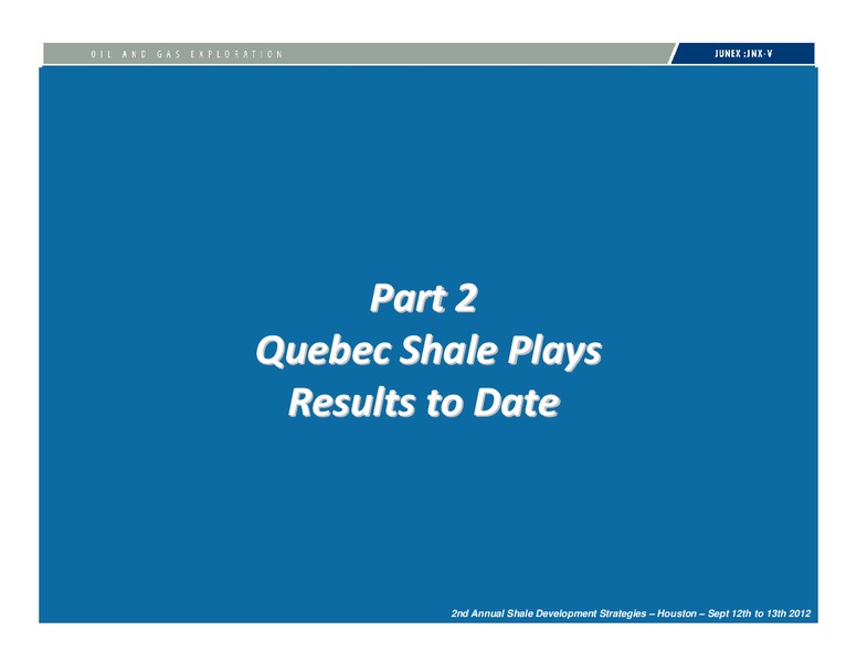 INVESTOR PRESENTATION – Junex Inc. – slide 33