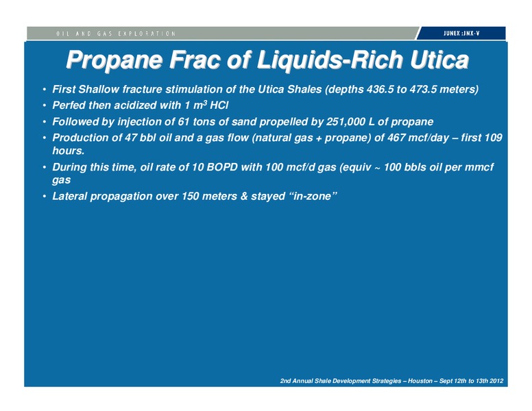 INVESTOR PRESENTATION – Junex Inc. – slide 39
