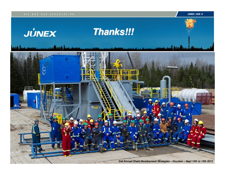 INVESTOR PRESENTATION – Junex Inc. – slide 49