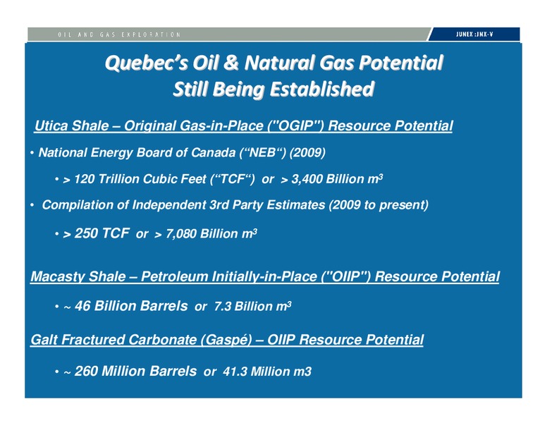 INVESTOR PRESENTATION – Junex Inc. – slide 5