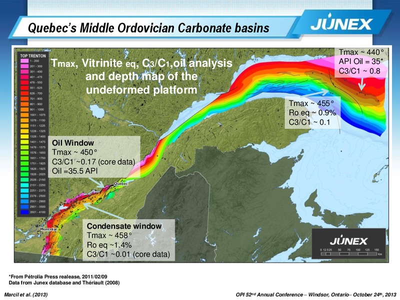 52ND ANNUAL CONFERENCE OF THE ONTARIO PETROLEUM INSTITUTE – Junex Inc. – slide 17