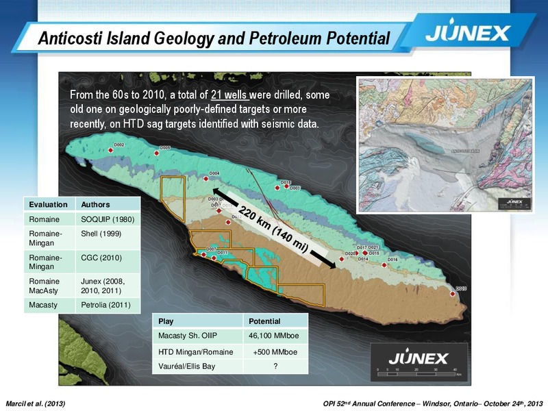 52ND ANNUAL CONFERENCE OF THE ONTARIO PETROLEUM INSTITUTE – Junex Inc. – slide 18