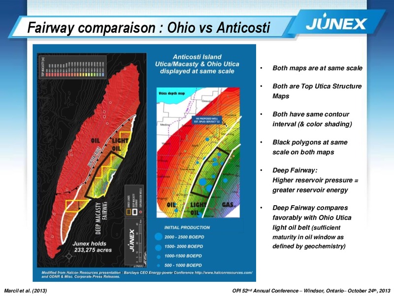 52ND ANNUAL CONFERENCE OF THE ONTARIO PETROLEUM INSTITUTE – Junex Inc. – slide 23