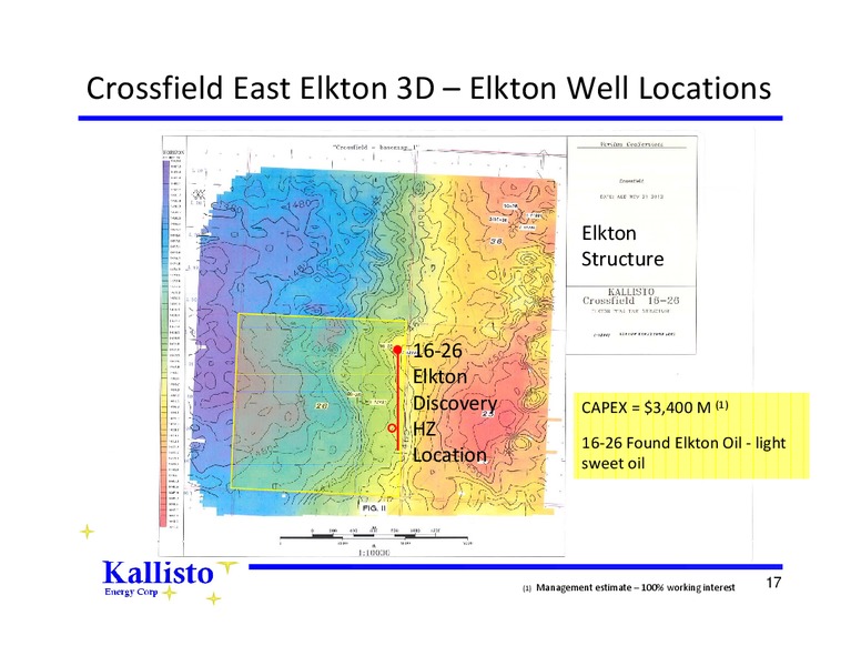 CORPORATE PRESENTATION – Kallisto Energy Corp – slide 16