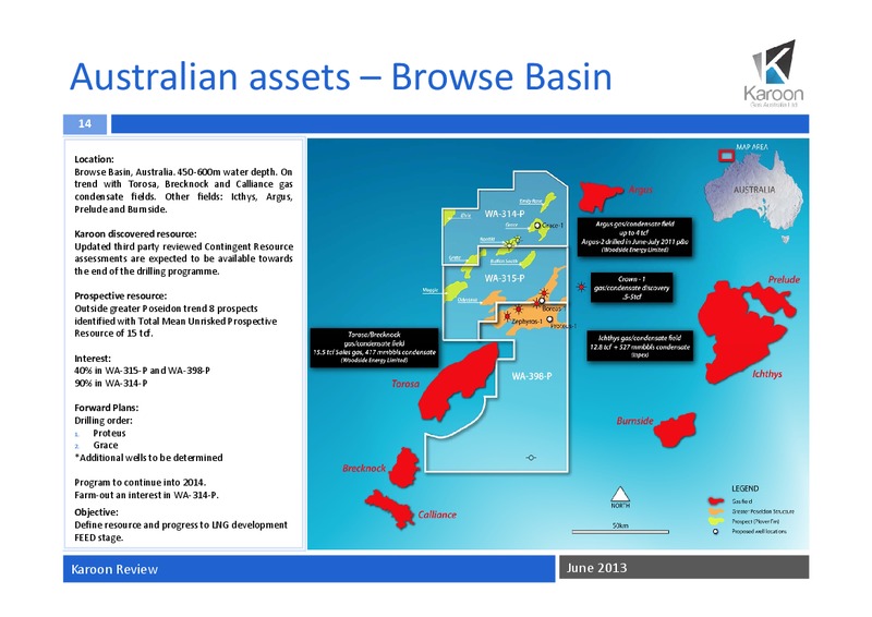 June Review 2013 – Karoon Gas Australia Ltd – slide 15