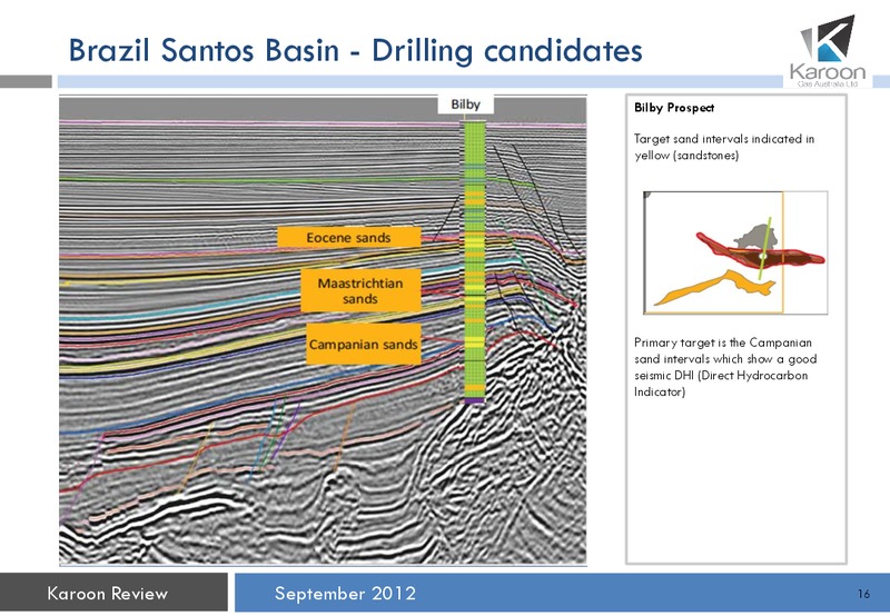 September Review – Karoon Gas Australia Ltd – slide 17