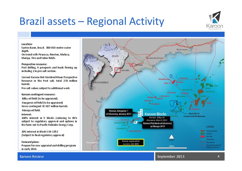 September Review – Karoon Gas Australia Ltd – slide 5
