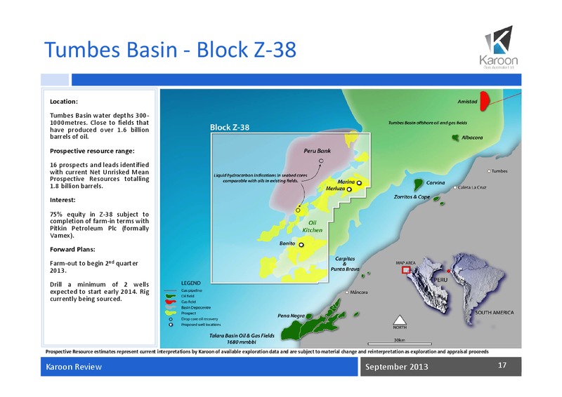 September Review – Karoon Gas Australia Ltd – slide 18