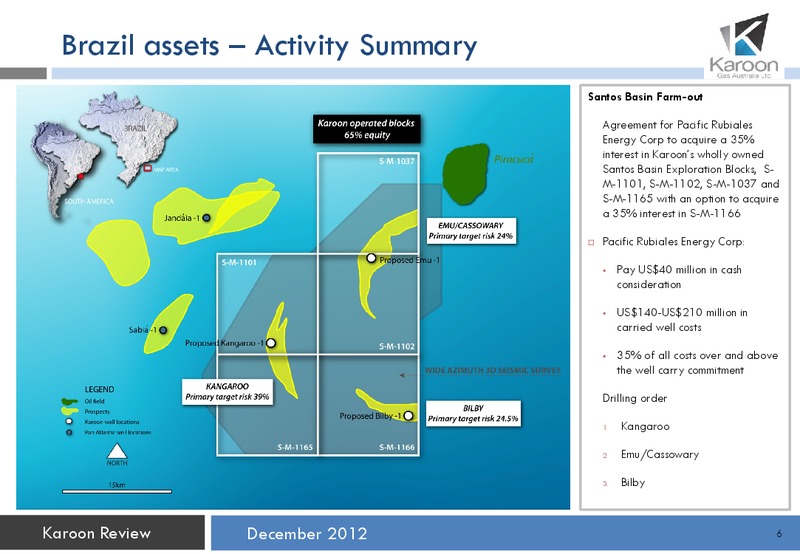 December Review – Karoon Gas Australia Ltd – slide 7