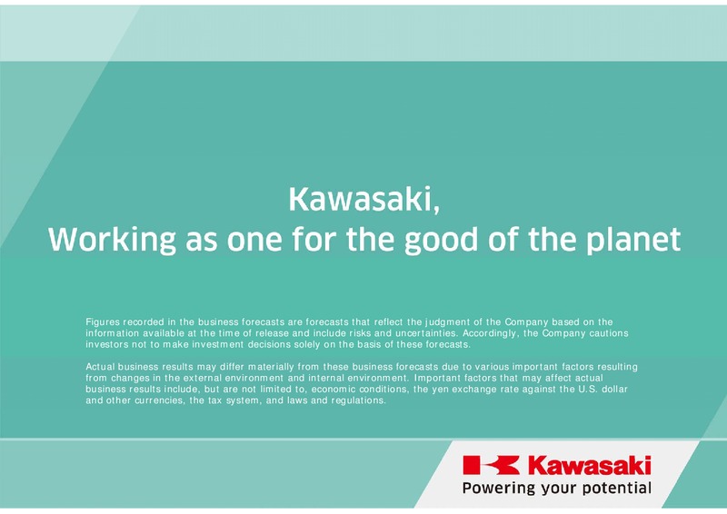 FINANCIAL RESULTS FIRST QUARTER FY2014 – Kawasaki Heavy Industries – slide 26