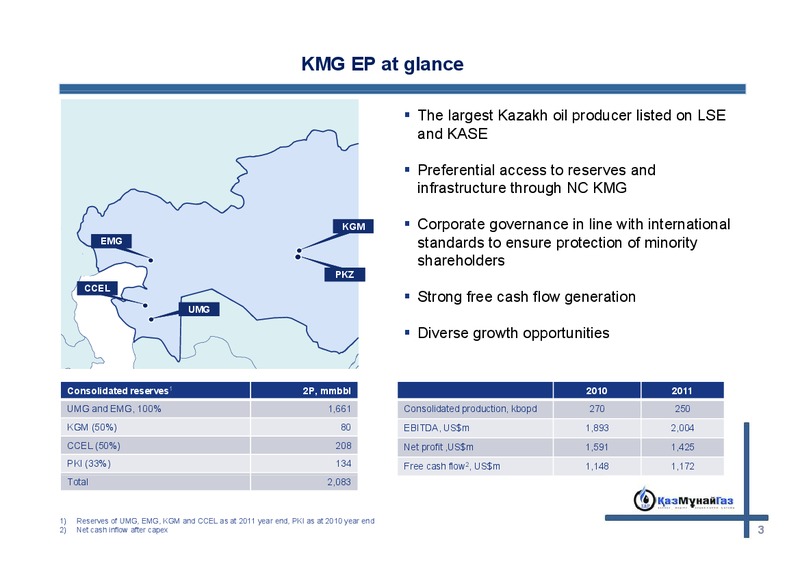 APRIL 2012 INVESTOR PRESENTATION – Kazmunaigas Exploration Production – slide 2
