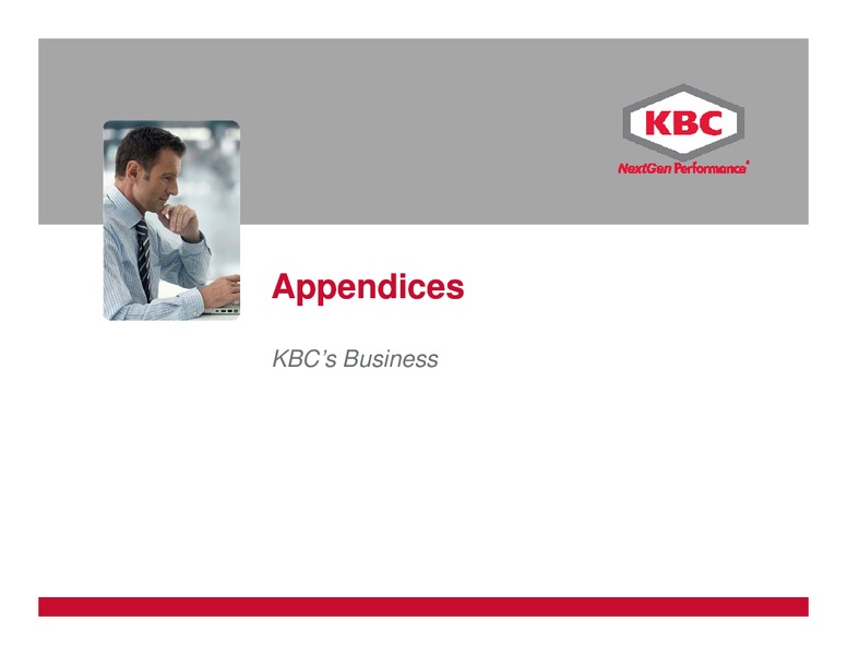 MARCH 2011 INVESTOR PRESENTATION – Kbc Advanced Technologies Plc – slide 16