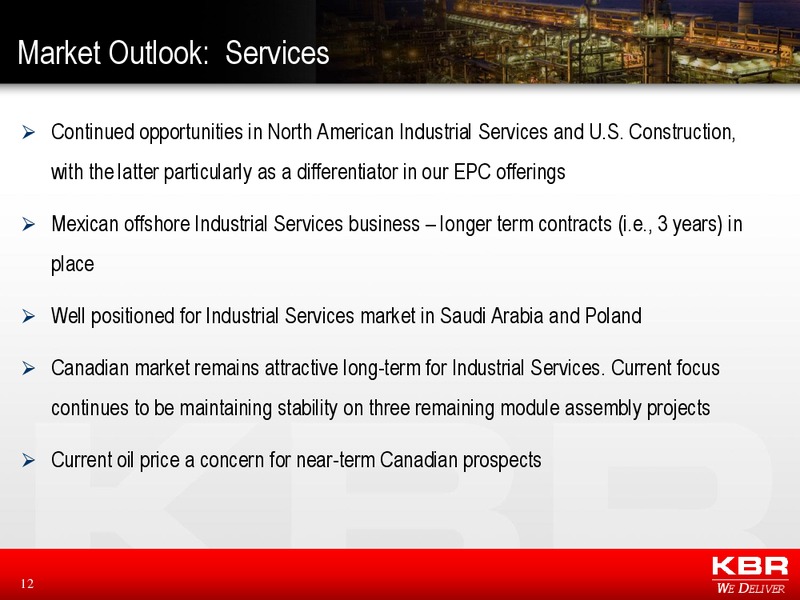 Financial Results – Kbr, Inc. – slide 11