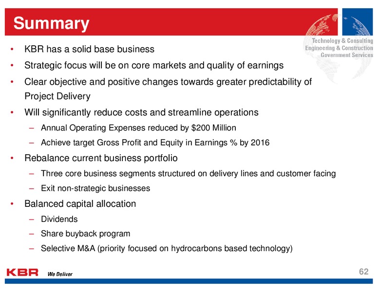 Analyst Day – Kbr, Inc. – slide 61