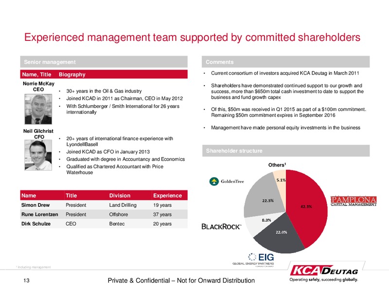 Deutsche Bank Annual European Leveraged Finance Conference – KCA Deutag – slide 12