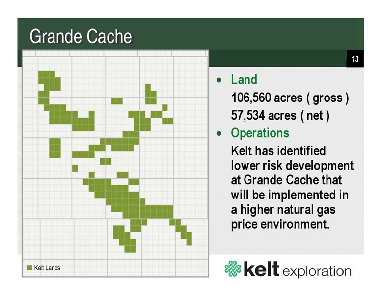APRIL 2013 CORPORATE PRESENTATION – Kelt Exploration Ltd. – slide 13