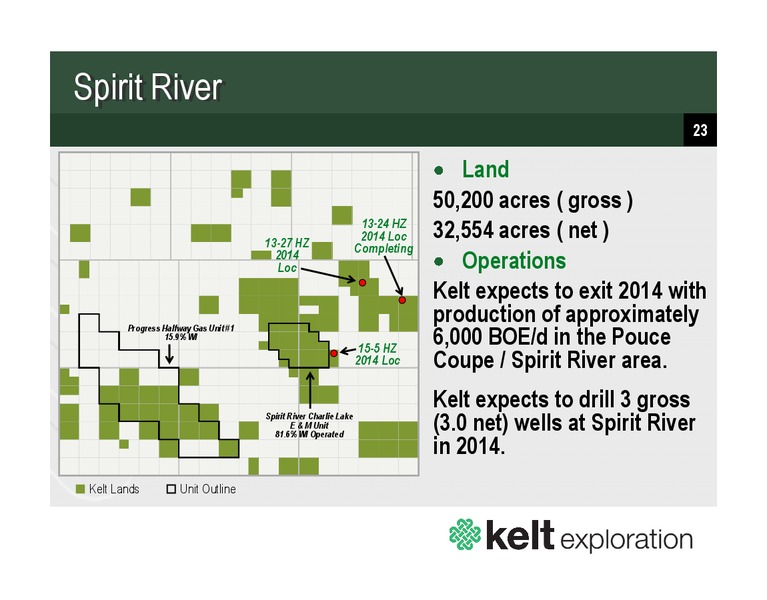 Investor Presentation – Kelt Exploration Ltd. – slide 23
