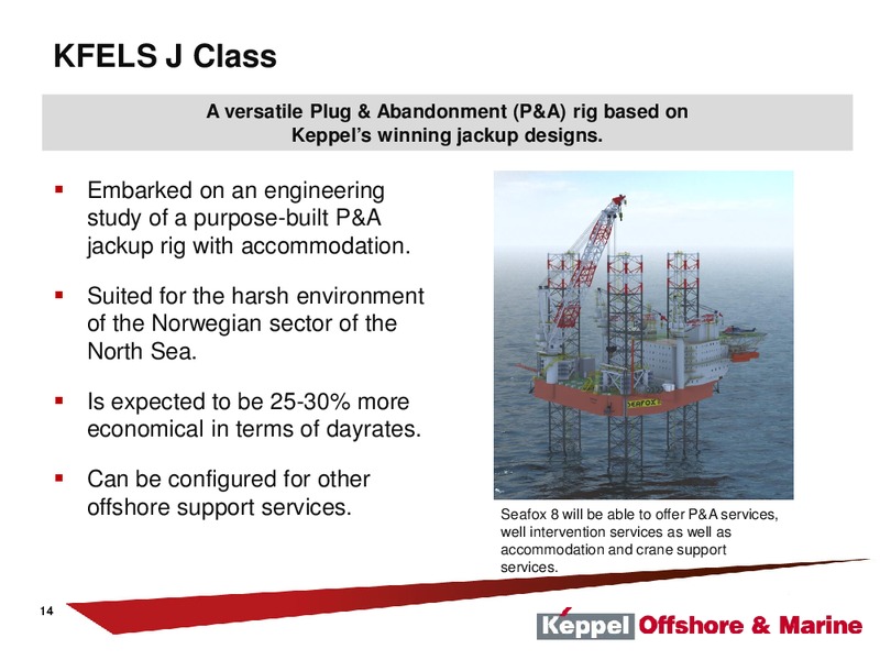 21st Annual Oil & Offshore Conference – Keppel Corporation Limited – slide 14