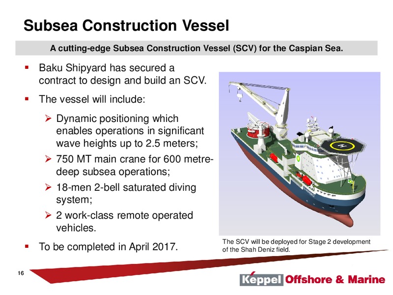 21st Annual Oil & Offshore Conference – Keppel Corporation Limited – slide 16