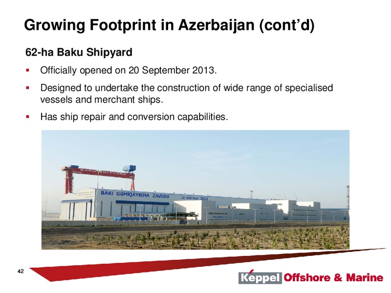 21st Annual Oil & Offshore Conference – Keppel Corporation Limited – slide 38