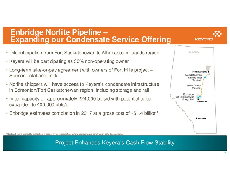 TD SECURITIES 2015 LONDON ENERGY CONFERENCE – Keyera Corp. – slide 18