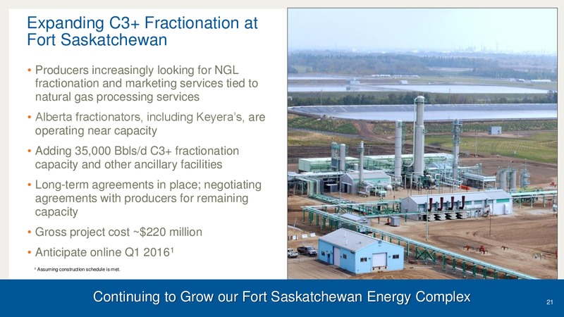 CORPORATE PROFILE – Keyera Corp. – slide 20
