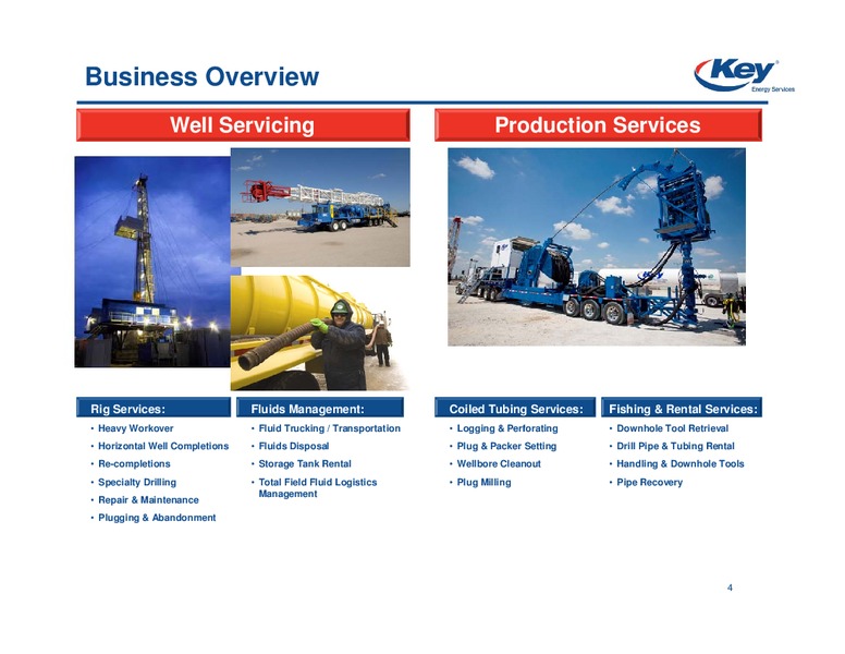 BAML GLOBAL ENERGY CONFERENCE – Key Energy Services Inc. – slide 2