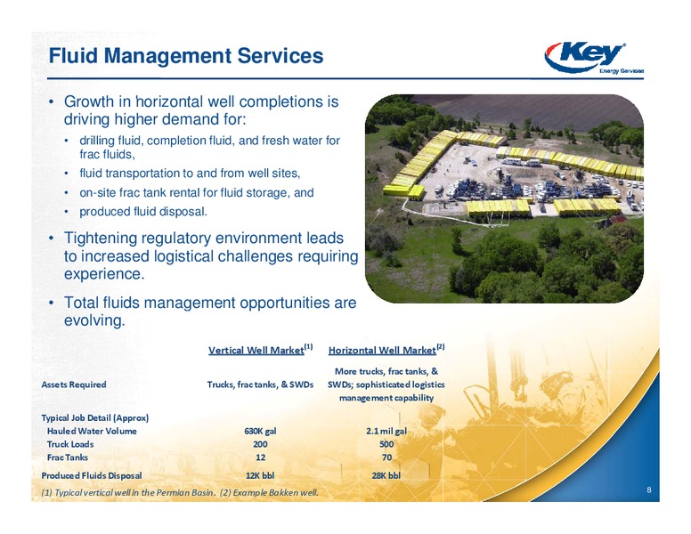 CAPITAL ONE SOUTHCOAST 6TH ANNUAL ENERGY CONFERENCE – Key Energy Services Inc. – slide 7