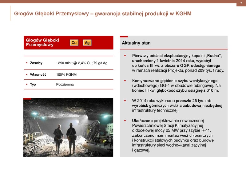 2014 RESULTS – Kghm International Ltd. – slide 7