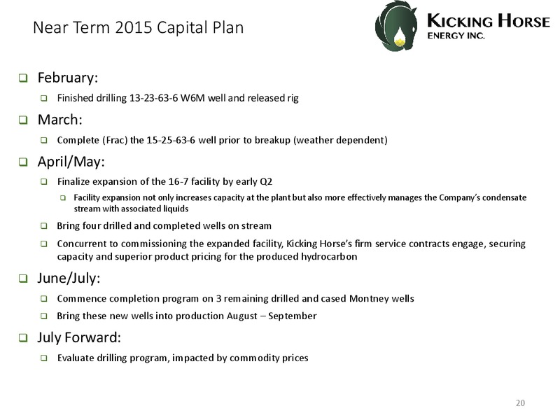 Corporate Presentation Q1 – Kicking Horse Energy Inc. – slide 18