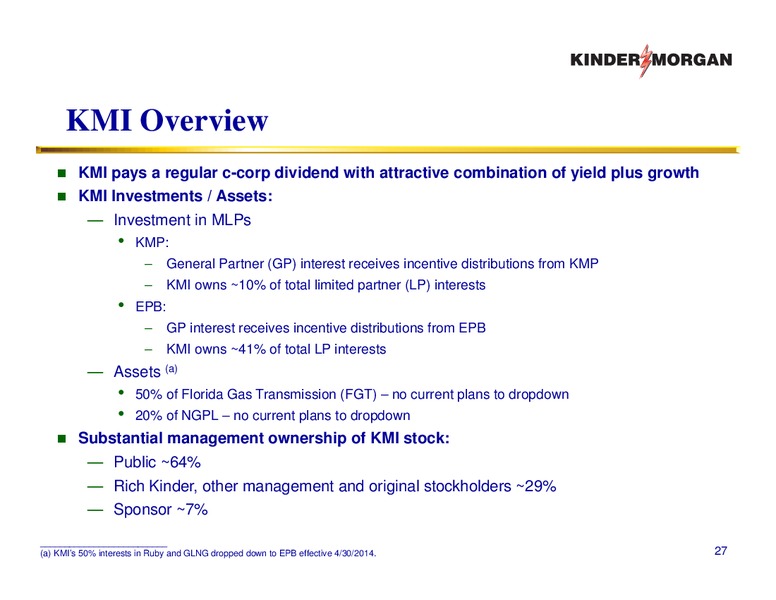 Investor Presentation – KINDER MORGAN ENERGY PARTNERS, L.P. – slide 26