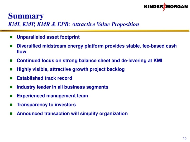 Investor Presentation – KINDER MORGAN ENERGY PARTNERS, L.P. – slide 14
